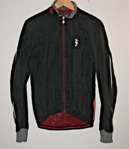 Campagnolo Bicycle Jacket Medium Black Red 3 Rear Pockets Campy Light Weight SL~ - Picture 1 of 24