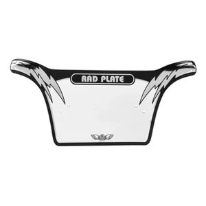 SE BIKES RAD NUMBER PLATE BLACK/SILVER - Picture 1 of 1