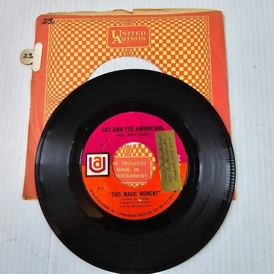 7" Jay And The Americans-This Magic Moment /Since I Don't Have You-45 RPM 1968 - Image 1 of 4
