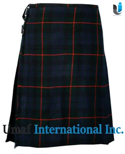 Men’s Scottish Gunn Tartan "8 Yard Kilt" 13Oz "Fine Quality" - Imagen 1 de 4