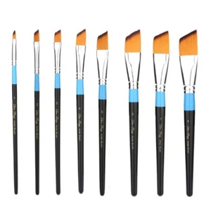 Art Paint Brush Hand Painted Nylon Hair Oil Paint Brushes for Acrylic Watercolor - Picture 1 of 17