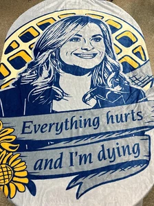 Parks And Recreation Leslie Knope Super Soft Fleece Throw Blanket 50" x 60"  - Picture 1 of 6