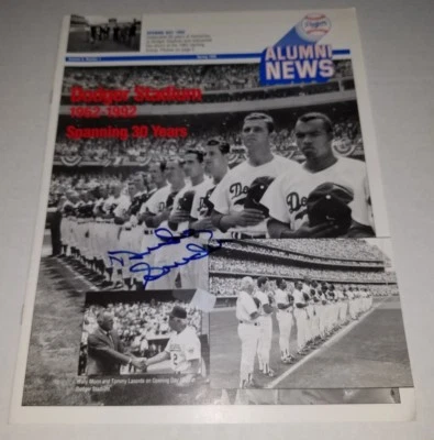 Duke Snider Signed Dodgers Alumni News Magazine 1992 Autographed  - Image 1 of 4