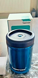 Tupperware Thermobecher Hot+Go 350 ml, Thermal Stacking Container, petrol, NEU - Bild 1 von 3
