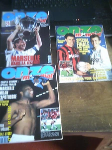 FOOTBALL 3 NUMEROS ONZE MONDIAL MARSEILLE MILAN 1993 COMPLETS FICHES POSTERS - Imagen 1 de 8