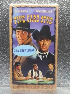 Five Card Stud Martin Mitchum 20th Anniversary VHS New Factory Sealed Watermarks - Picture 1 of 8