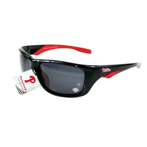PHILADELPHIA PHILLIES SUNGLASSES FULL RIM POLARIZED UNISEX AND W/FREE POUCH/BAG Cover