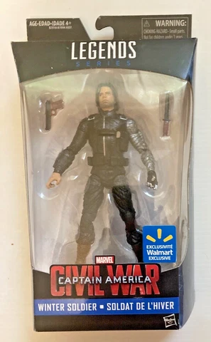 Hasbro Marvel Legends Civil War Walmart Exclusive WINTER SOLDIER 6” NIB Cover