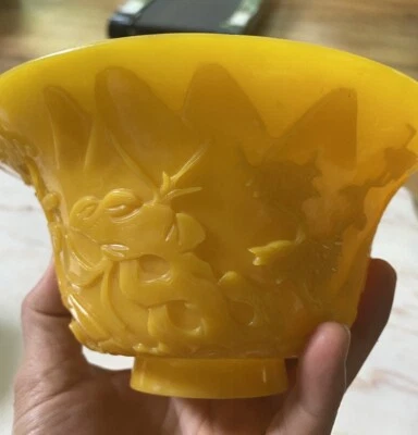 Cuenco de cristal de yema de huevo 18 thc Foto 1 de 4