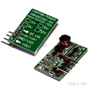5W DC 5V to 12V with ON/OFF IO Control Switch Step-up Boost Converter Power - UK - Foto 1 di 1