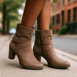 Paul Green $389 Leather Nubuck l Naomi Boot Bootie Womens Size 6.5 UK 9 US - Picture 1 of 14
