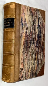 Walton's Revolutions of Spain - Leather Bound HC Antique 1837 Spanish History - Picture 1 of 6