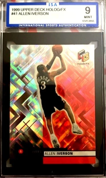 HoloGrFX 1999-00 cubierta superior Allen Iverson #41 PSA 9 como nuevo patio envío gratuito Foto 1 de 1