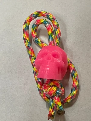 EDC нож ремень с розовый зарево в темноте череп бусина #2 - США - Изображение 1 из 3