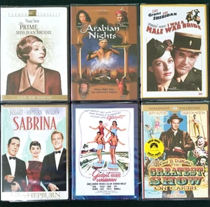 6 Sealed DVDs: The Prime of Miss Jean Brodie, Arabian Nights, I Was A Male War B - Picture 1 of 2