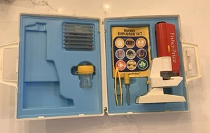 Fisher Price Mikroskop Explorer Kit 1986 Original Vintage Classic Toy - Bild 1 von 9