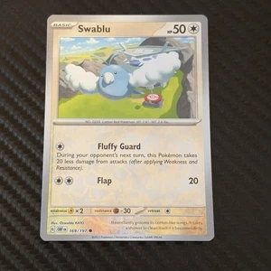 Swablu 169/197 Sv03: Obsidian Flames Reverse Holo - Picture 1 of 2