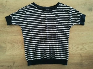 Damen T Shirt Von Tchibo Größe 36/38 Blau Weiß Gestreift - Bild 1 von 2