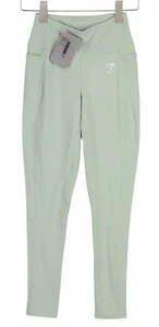 GYMSHARK Dreamy Women Leggings XS Sport Trousers Pistachio Green Stretch Dry Fit - Picture 1 of 6