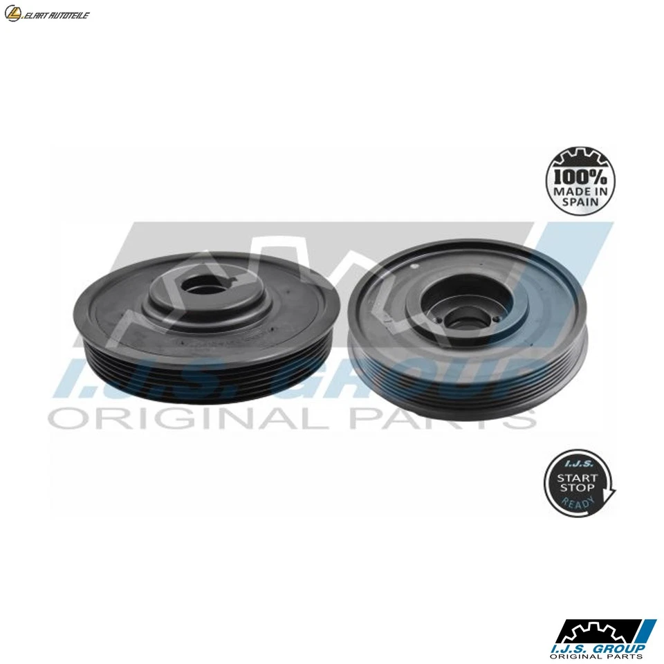 17-1085 RIEMENSCHEIBE KURBELWELLE IJS GROUP FÜR VOLVO S40 II V50 2.0 D 2L 100KW