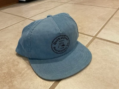 Sombrero QUIKSILVER Snapback Azul Pana Billete Plano Estilo Retro Hombres Sin Estructura Foto 1 de 4