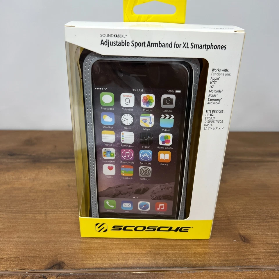 SCOSCHE SoundKaseXL Ultra-Light Sport Armband XL Cell Phone Case Running Gym - Image 1 of 4