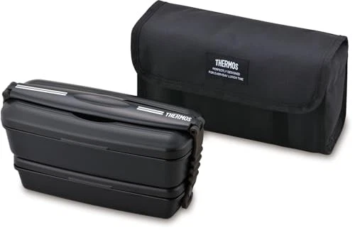 Thermos Bento Bo Tier Fresh Lunch Box 900ml Deep Black DJB-906W DPBK