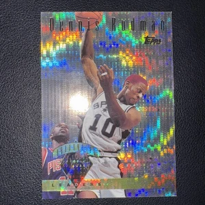 1995-96 Topps #11 Dennis Rodman Power Boosters Rebouding Leaders Silver Sparkle - Picture 1 of 2