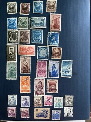 Romania 1950-1955 Mix 35 Stamps (15 Used,8 CTO,12 Mints) VF/XF Condition - Image 1 of 4