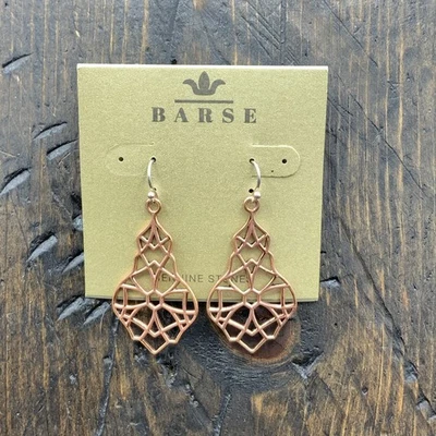 Barse Suki Lattice Earrings- Copper- NWT - Image 1 of 4