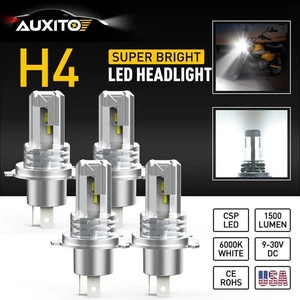 4X H4 CSP LED 22W Bulb Motorcycle Moto Bike Hi Lo Beam Headlight Fog Light White - Picture 1 of 12