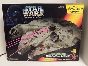 Vintage 1995 STAR WARS Power of the Force Electronic Millennium Falcon NEW N BOX - Picture 1 of 7