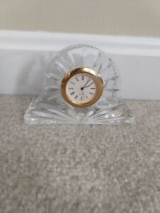Royal Limited Lead Crystal Mantle Clock Mini Clock For Ledge Quartz Slovenia