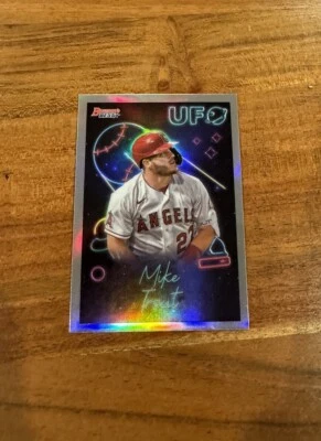 Mike Trout 2022 Topps Bowman's Best UFO Refractor NRMT+ Los Angeles Angels - Image 1 of 2