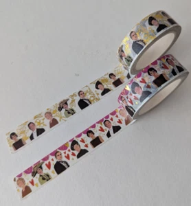 nuevo! Cinta washi decorativa vintage Downton Abbey - Juego de 2 - Imagen 1 de 3
