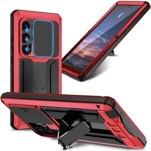 Hülle für Samsung Galaxy S24 Ultra 5G Stoßfest mit einem klappbaren Ständer - Bild 1 von 8
