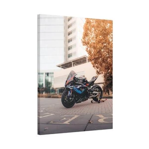 BMW Inspired M1000RR High Resolution Museum Quality Vertical Motorcycle Canvas P - Picture 1 of 10