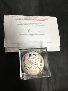 2006 Angels Infield Signed Baseball - Picture 1 of 3