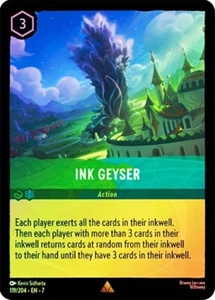 Cold Foil INK GEYSER 1x Rare Disney Lorcana NM - Picture 1 of 1