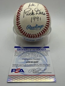 Rick Dees Radio Show Entertainer signed Autogramm offiziell OMLB Baseball PSA DNA - Bild 1 von 2