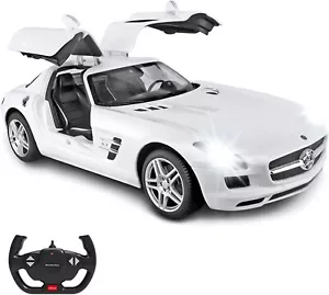 Coche de radiocontrol RASTAR escala 1/14 Mercedes-Benz coche de radiocontrol con puertas abiertas luces de trabajo - blanco - Imagen 1 de 9