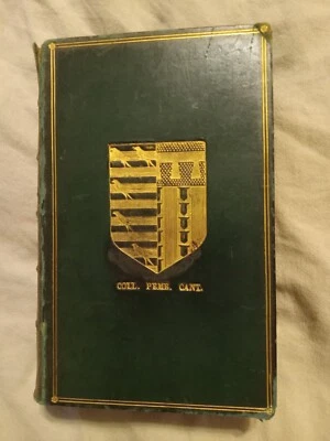 the poetical works of sir walter scott 1864 leatherbound book illustrated  - Image 1 of 4