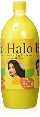 Halo Shampoo With Natural Egg Protein For Soft, Silky & Nourished Hair 1 Liter - Image 1 of 4