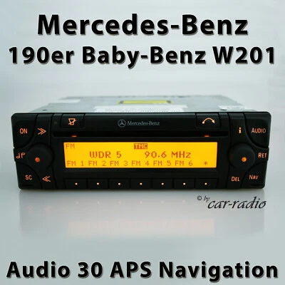 Original Mercedes Audio 30 APS 190er Navigationssystem Baby Benz W201 Radio Navi - Bild 1 von 4
