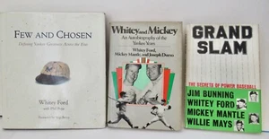 Baseball Books Hardcover Vintage 3 pcs, Whitney & Mickey, Few Chosen, Grand Slam - Imagen 1 de 7