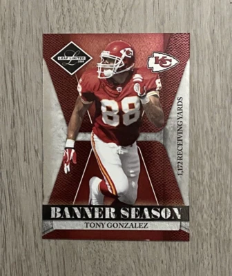 2008 NFL Leaf Limited 'Banner Season' | Tony Gonzalez | 762/999 | BSM-23 - Image 1 of 4