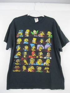 Maglietta I Simpson Extra Large Vintage Y2K Personaggi Fruit Of The Loom XL - Foto 1 di 17