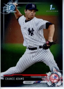 2017 Bowman Chrome Prospects #BCP31 Chance Adams Yankees - Picture 1 of 2