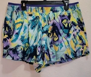 TEK GEAR Shorts Mid Rise Farbe: Green Marble Damen Trainingsausrüstung Größe: XXL Neu mit Etikett  - Bild 1 von 9