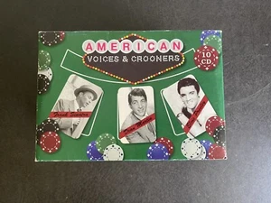 American Voices and Crooners (10 CD Box Set) CDs BRAND NEW SEALED Sinatra Elvis - Picture 1 of 7